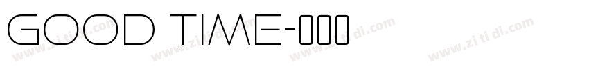 good time字体转换